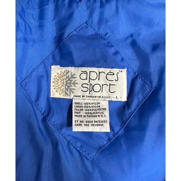 Vintage 80's Convertible Ski Jacket Women’s L Blue & White - Excellent Condition - Picture 8 of 8